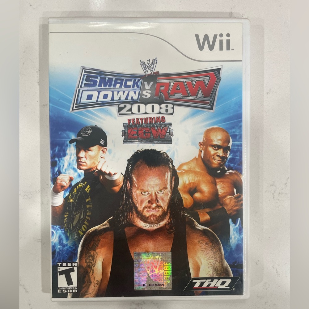 WWE SmackDown vs. Raw 2008 Nintendo Wii Game, Manual NOT included